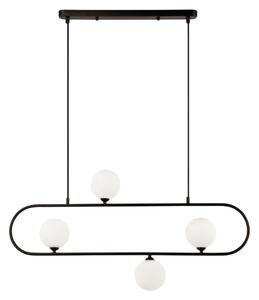Viokef Fancy lampă suspendată, 4 becuri, reglabil, Negru, Camera de zi / sufragerie, Metal