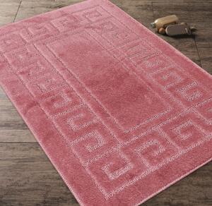 Set 2 Covorase antiderapante de baie, Ethnic 2580 Roz, Diverse Marimi 60 x 100 / 50 x 60