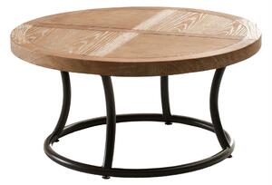 Măsuță rotundă Kendari natural 90x46 cm