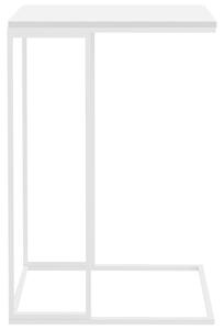 Masă laterală, alb, 40x30x59 cm, lemn compozit
