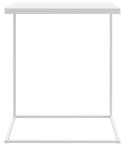 Masă laterală, alb, 55x35x66 cm, lemn compozit