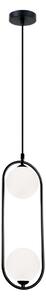 Viokef Fancy lampă suspendată, 2 becuri, negru, reglabil, Negru, Camera de zi / sufragerie, Metal