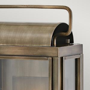 HINKLEY Sag Harbour aplică de exterior, 2 becuri bronz, reglabil, Bronz / Alamă Veche, Metal, Felinar