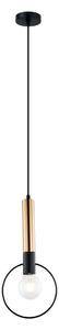 Viokef Star lampă suspendată, 1 bec, reglabil, Negru, Camera de zi / sufragerie, Metal