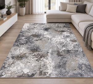 Covor Living Dormitor, Model Kolibri 18098 BG19, Gri Maro Dreptunghi, 50x80