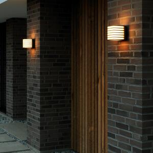 Nordlux Lumină exterioară Fluktus 13 cu lamele, lățime cm, reglabil, Negru, Metal, Modern