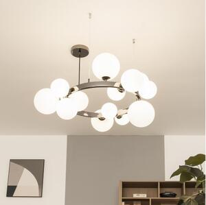 Brilagi - Lustră LED pe cablu MILLA, 15xG9/3W/230V, negru cromat/alb