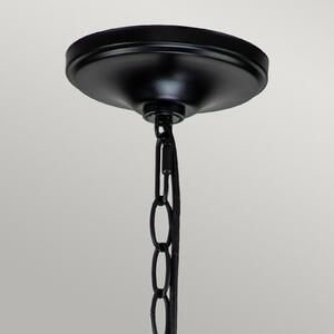 KICHLER Capitol Hill candelabru, 6 becuri, negru, reglabil, Negru, Camera de zi / sufragerie, Metal