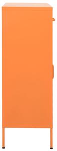 Dulap de depozitare, portocaliu, 80x35x101,5 cm, oțel
