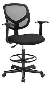 Scaun de birou, Songmics, 120 Kg, OBN25BK, 55-75 cm
