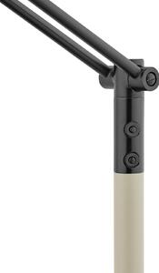 HELL Evolo lampă arc LED, CCT, taupe, reglabil, Bej, Camera de zi / sufragerie, Metal, Modern