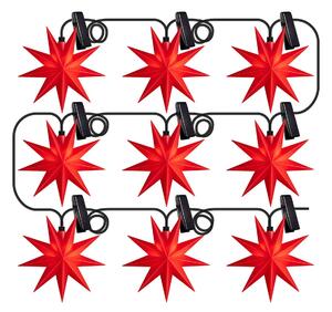 STERNTALER Sterntaler ghirlandă LED stele fereastră IP44 roșu, Roșu, Plastic