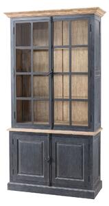 Bufet Gordes 110x46x230 old black & natural