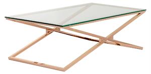 Măsuță de cafea Flavio rose gold 130x70x41 cm
