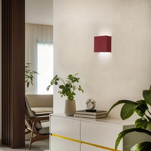 Argon Aplică de perete LED Gianto sus/jos, roșu, Roșu, Camera de zi / sufragerie, Metal, Modern, Priză de perete sus / jos