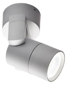 Viokef Skiros reflector perete exterior, IP55, gri, reglabil, Gri, Metal