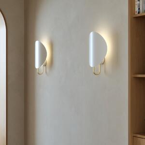 DFTP by Nordlux Aplică de perete Spargo, lumină indirectă, alb/auriu, Alb, Hol, Metal, Design
