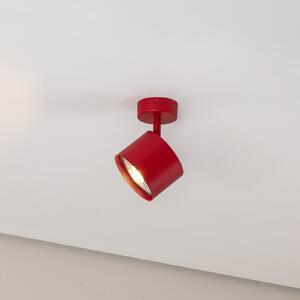 Argon Spot de tavan Chloe reglabil cu 1 bec, roșu,, Roșu, Camera de zi / sufragerie, Metal, Modern