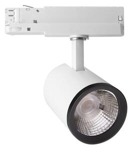MEGAMAN Spot cu șină Marco LED, alb, 4.000 K, Alb, Camera de zi / sufragerie, Metal, Modern