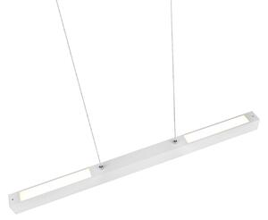 Trio Lighting Paros DUOline lampă suspendată LED grindă, alb mat, reglabil, Alb, Camera de zi / sufragerie, Metal, Modern