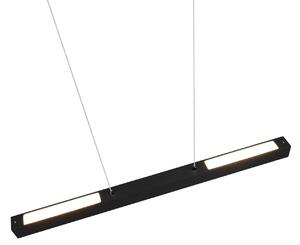 Trio Lighting Paros DUOline lampă suspendată LED, grindă, negru, reglabil, Negru, Camera de zi / sufragerie, Metal, Modern