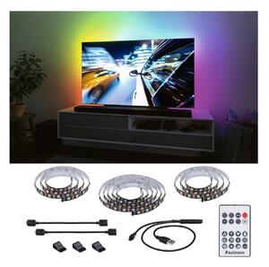 Paulmann EntertainLED LED-Strip RGB TV set 75 inch, reglabil, Negru, Camera de zi / sufragerie, Plastic, Modern
