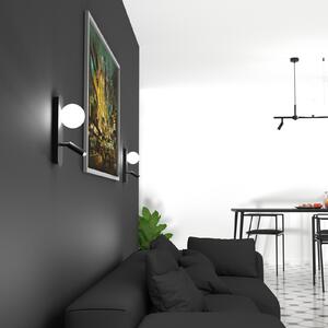 Eko-Light Aplică de perete Sirio cu spot mobil, 2 becuri, reglabil, Negru, dormitor, Metal, Modern