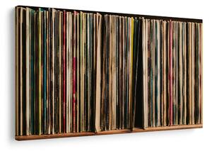 Tablou discuri de vinil retro