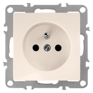 Priză simplă cu împământare OSTE JNH001-G Beige