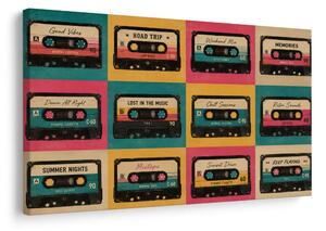 Tablou casete retro pentru muzicieni