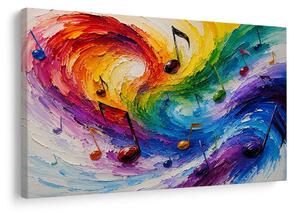 Tablou armonie muzicală colorată