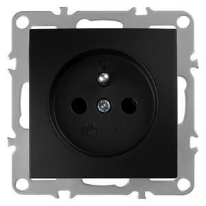 Priză simplă cu împământare OSTE JNH001-G Black