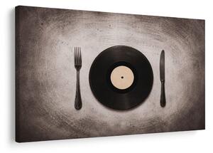 Tablou vinil între tacâmuri