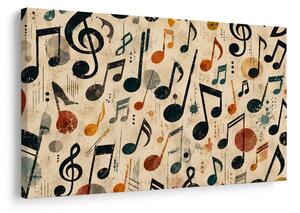 Tablou simfonie vintage de note muzicale
