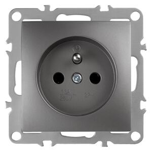 Priză simplă cu împământare OSTE JNH001-G Grey