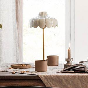 PR Home Wells lampă de masă bej/auriu, Bej, Camera de zi / sufragerie, Metal