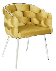 Scaun Living Tapitat KJC14 Mustar