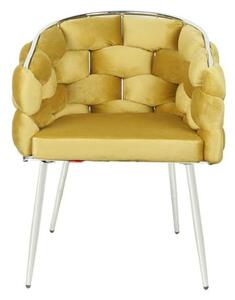 Scaun Living Tapitat KJC14 Mustar