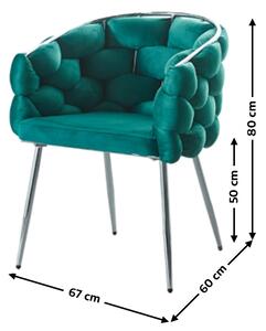 Scaun Living Tapitat KJC14 Verde