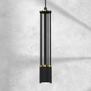 Eko-Light Lampă suspendată Estilo, negru, 1 bec, reglabil, Negru, Camera de zi / sufragerie, Metal, Modern