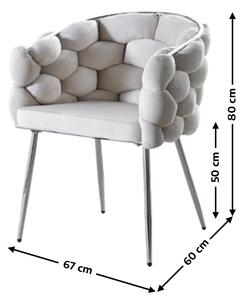 Scaun Living Tapitat KJC14 Bej