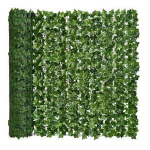 Gard verde artificial cu frunze, 300 x 100 cm