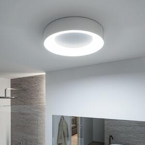 Paulmann HomeSpa Casca plafonieră LED Ø40cm, alb/aluminiu, IP44, reglabil, Metalic, Baie, Metal, Modern