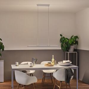 Paulmann Lento LED suspendat ZigBee CCT dim crom, reglabil, Gri, Camera de zi / sufragerie, Metal, Modern