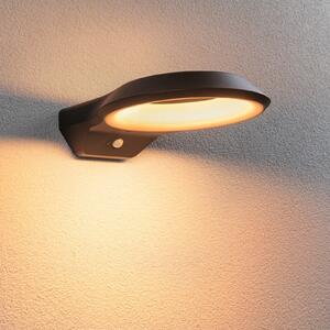 Paulmann Anela aplică LED exterior senzor 2200 K, Negru, Metal, Modern, Perete rotund