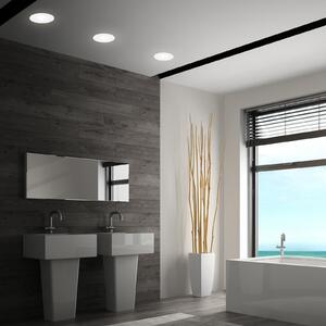 Briloner Spot LED încastrat 7605 IP44 3x CTS alb, Alb, Baie, Plastic, Corpuri de iluminat încastrate rotunde