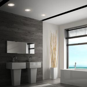 Briloner Spot LED încastrat 7605 IP44 3x CTS nichel mat, Gri, Baie, Plastic, Corpuri de iluminat încastrate rotunde