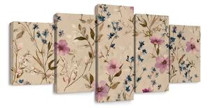 Tablou 5-piese armonie florală