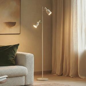 Lindby lampadar Ovelia, bej, metal, E27, Camera de zi / sufragerie, Metal, Modern
