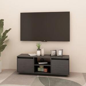 Comodă TV, gri, 110x30x40 cm, lemn masiv de pin
